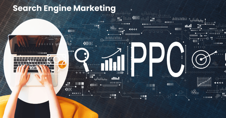 Search engine marketing e ppc per prodotti e servizi online di azienda