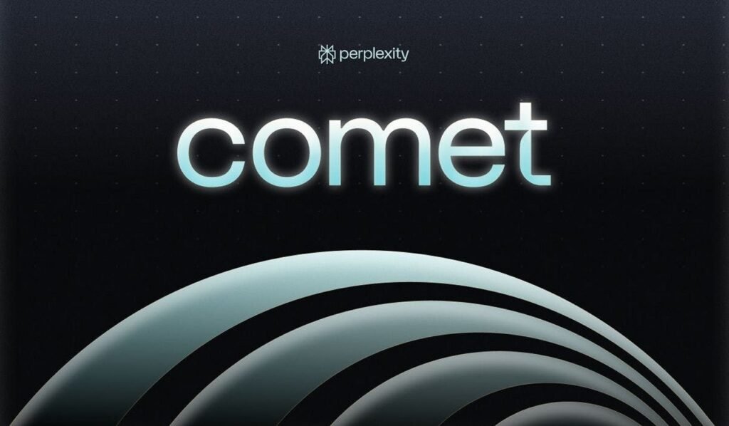Logo di Comet il broswer di Perplexity PRO gratis